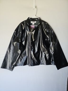 NWT Grease T-Birds Faux Leather Jacket Costume 4X